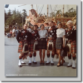 Disneyland April 1973 - Dennis Rose, Tommy Cuff, ?, Rod McFadyen, Pauline and Jim O’Hara